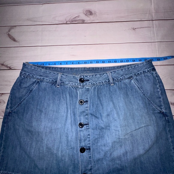 Old Navy Denim Button-Front Mini Skirt Size 20 Office School Church Date Night - Picture 7 of 7